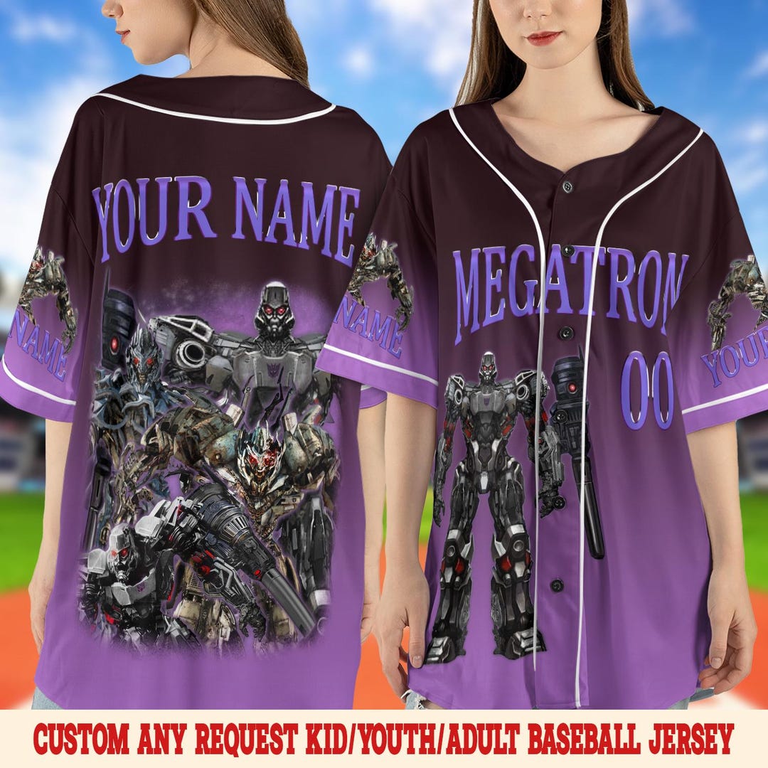 Transformers Megatron Baseball Jersey, Vintage Optimus Prime Baseball ...