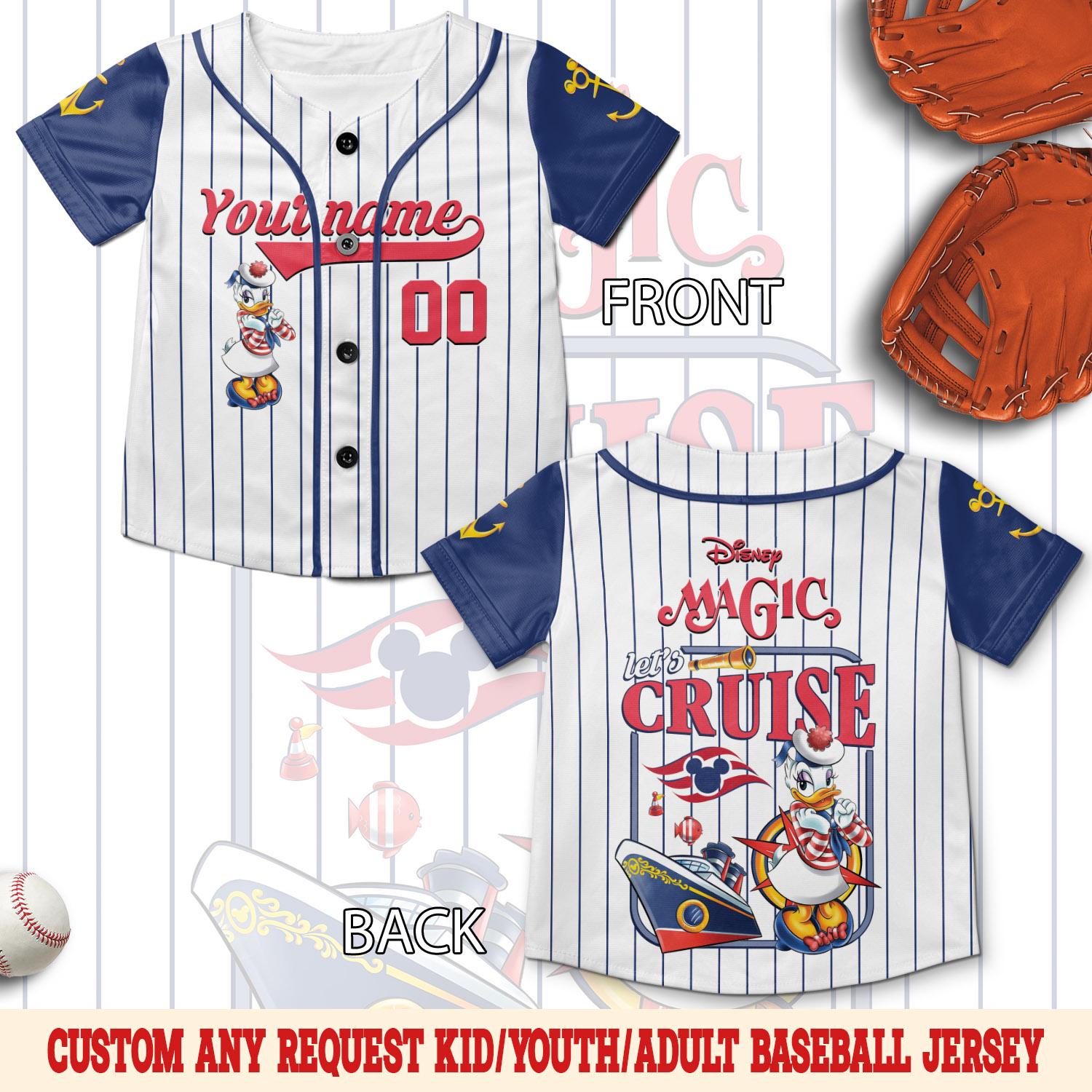 Discover Disney Cruise Mickey And Friends Baseball Jersey, Mickey And Friends Cruise Line Shirt, Disney Wish Fantasy Magic Wonder 2026 Jersey