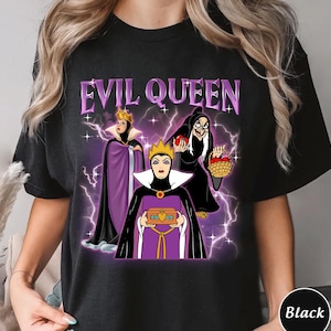 Disney Villains Characters Group Bootleg Retro Shirt/Evil Queen Hades Scar Maleficent/Good To Be Bad Tee/Disney Evil Friend 2025 Trip OHUN06