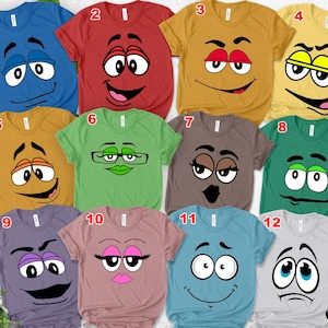 M&M Candies Shirt, M And M Matching Family Shirt Group MM shirt halloween candy halloween costumes Halloween M M Family Costume UM2Q06