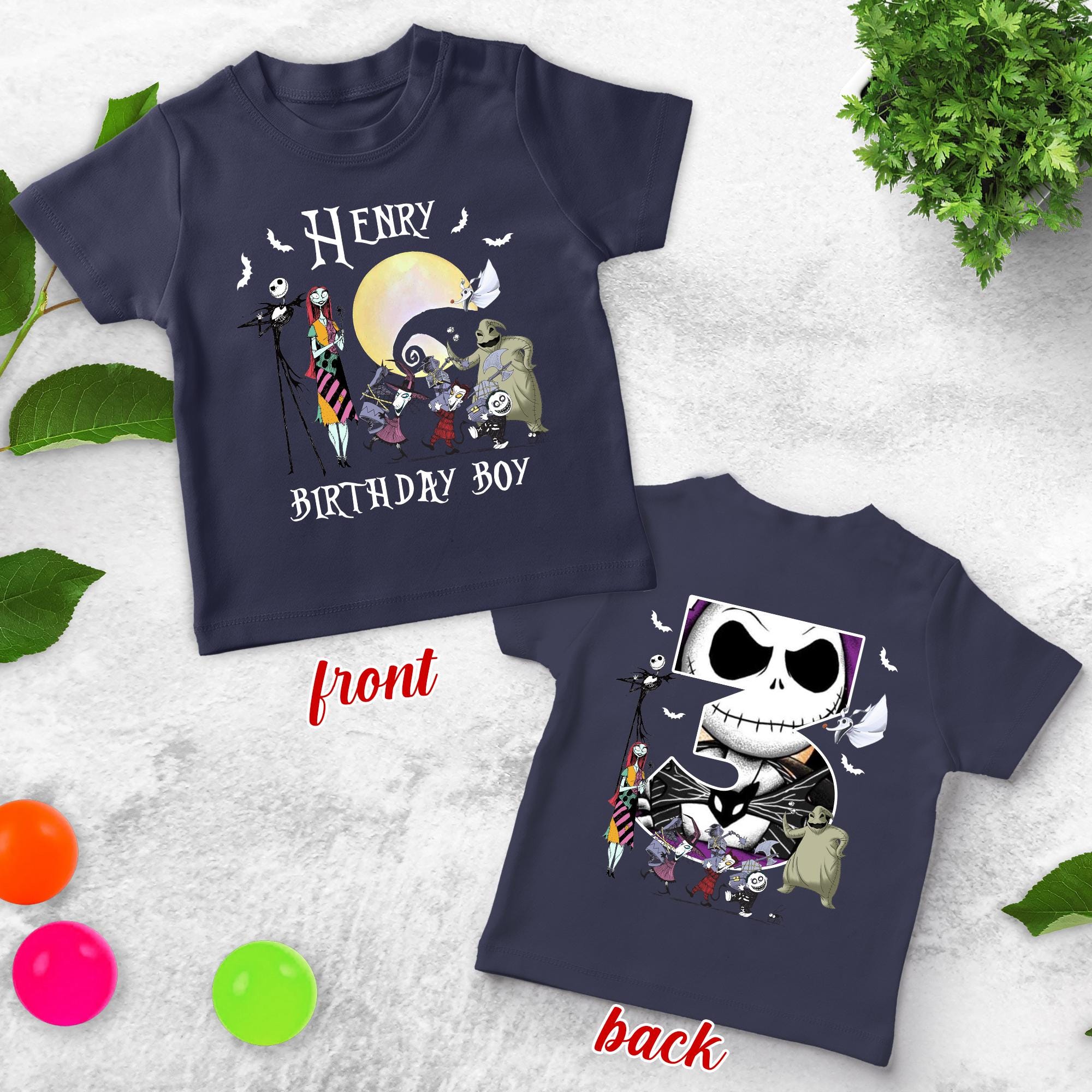 Jack Skellington Toddler Birthday Shirt