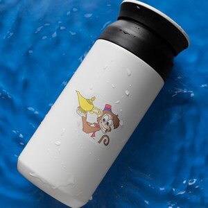 Aladdin Peeker Sticker, Disney Aladdin Peeking Vinyl Decal for Car, Laptop, Water Bottle, Waterproof Aladdin Sticker OHVO15