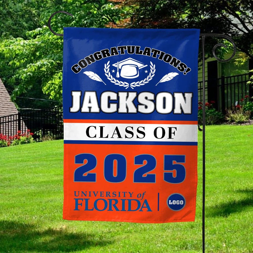 Personalized College Graduation Garden Flag/double Sided Custom School ...