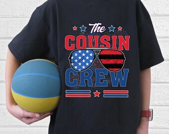 Cousin Crew 4th of July 2025 Shirt, Red White and Blue Cousin Crew Shirt, Matching Cousins, 4th Of July Shirt, Independence Day Shirt UNZZ08