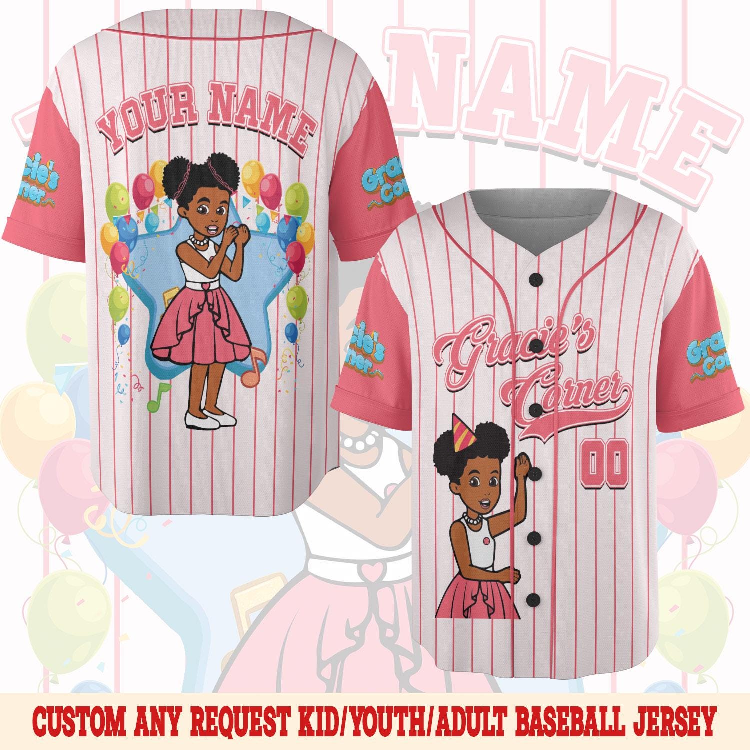 Discover Custom Gracie's Corner Baseball Jersey, Gracie's Corner Baseball Jersey