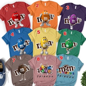 M&M Candies T Shirt, M And M Matching Family Shirt Group shirt halloween candy halloween costumes Halloween M M Family Costume Shirt SE1MJ10