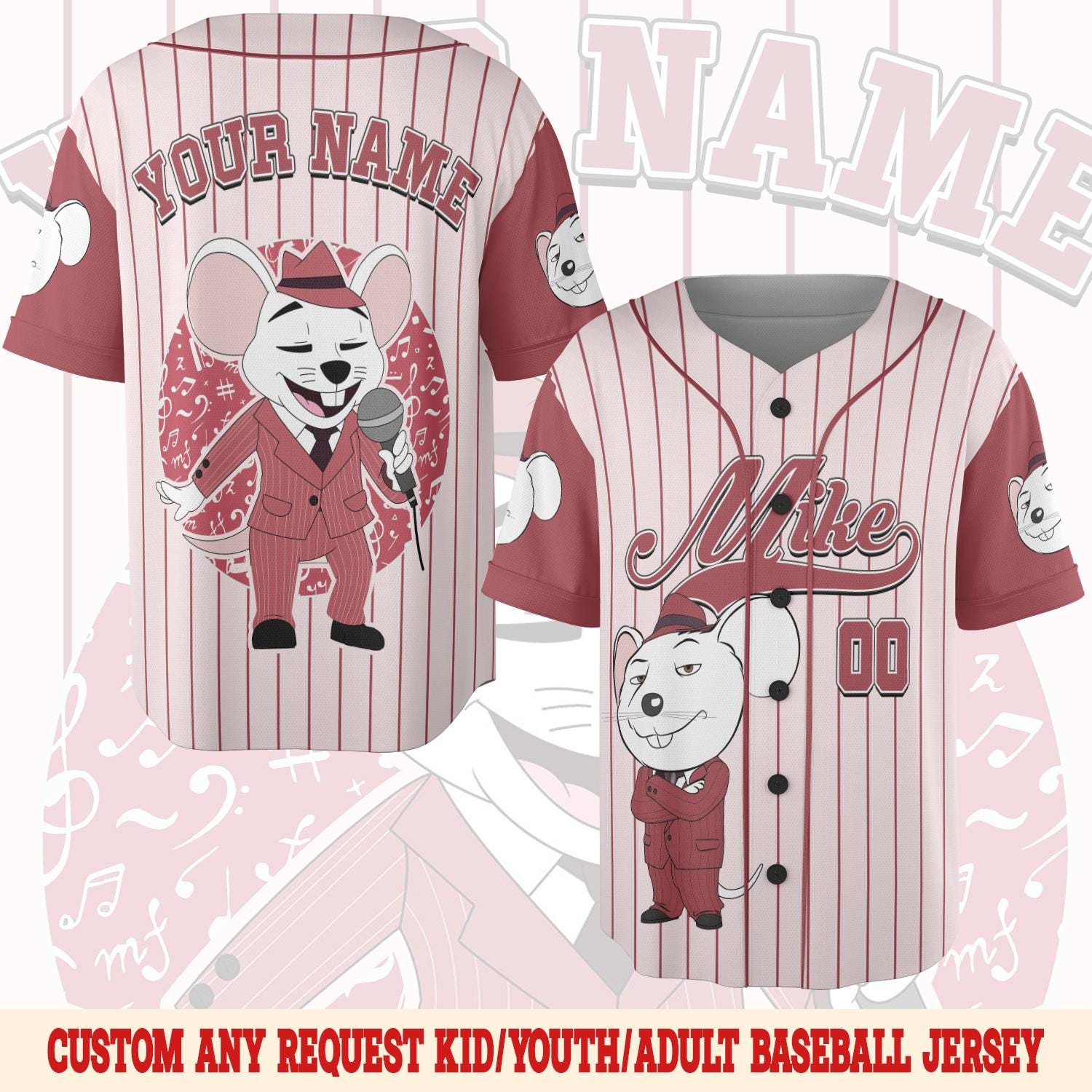 Discover Custom Sing Movie Baseball Jersey | Personalized Team Jersey
