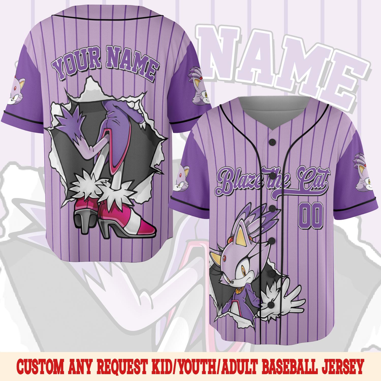 Discover Custom Sonic Halloween Baseball Jersey, Sonic the Hedgehog Jersey