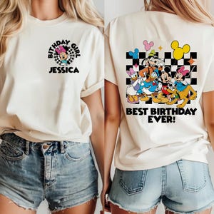 Custom Disney Mickey & Friends Birthday Shirt, Disney Birthday Boy/Girl Tee, Disney Birthday Squad Shirts, Mickey Birthday Trip Tees KDL404