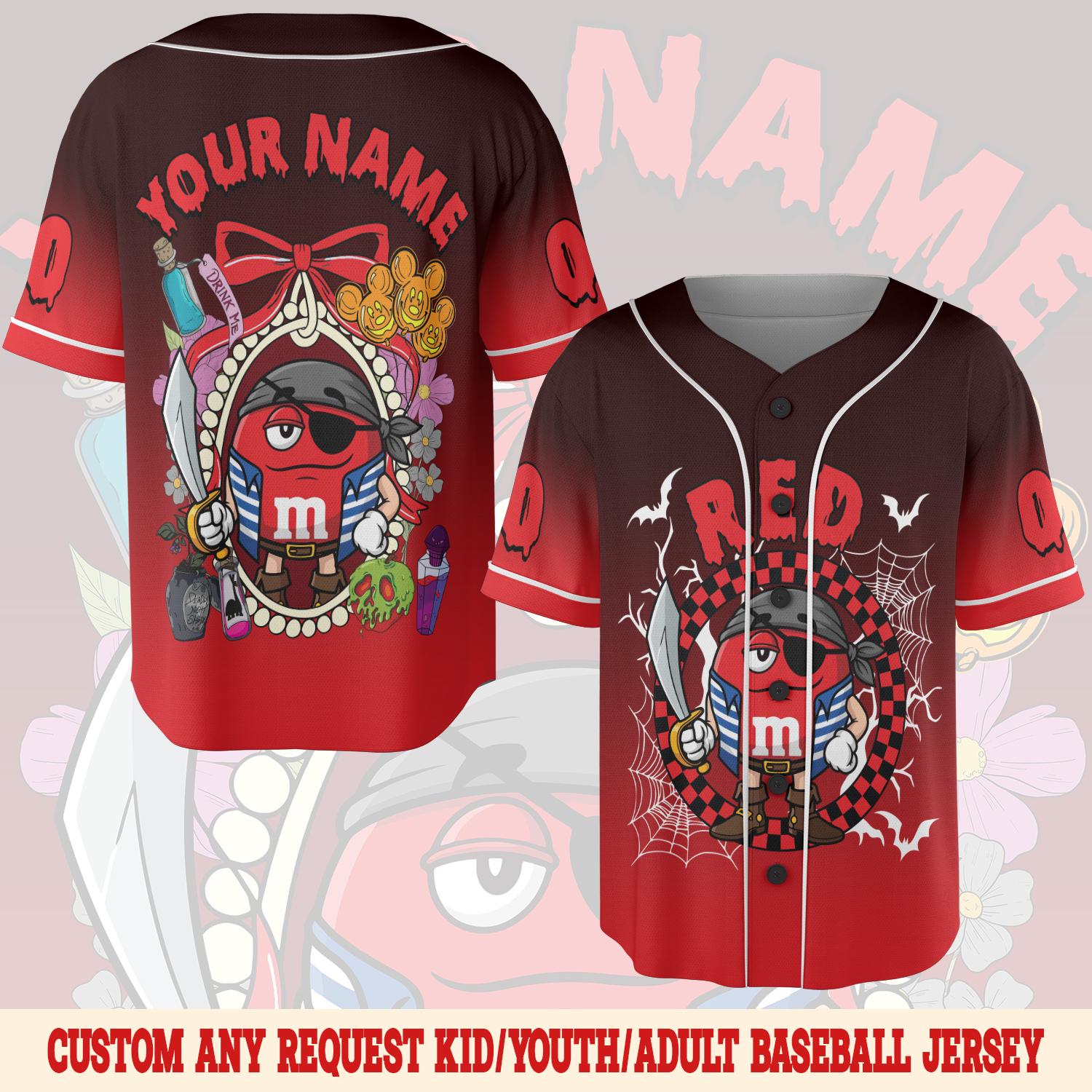Discover Custom M&M Halloween Character Baseball Jersey, M And M Halloween Jersey
