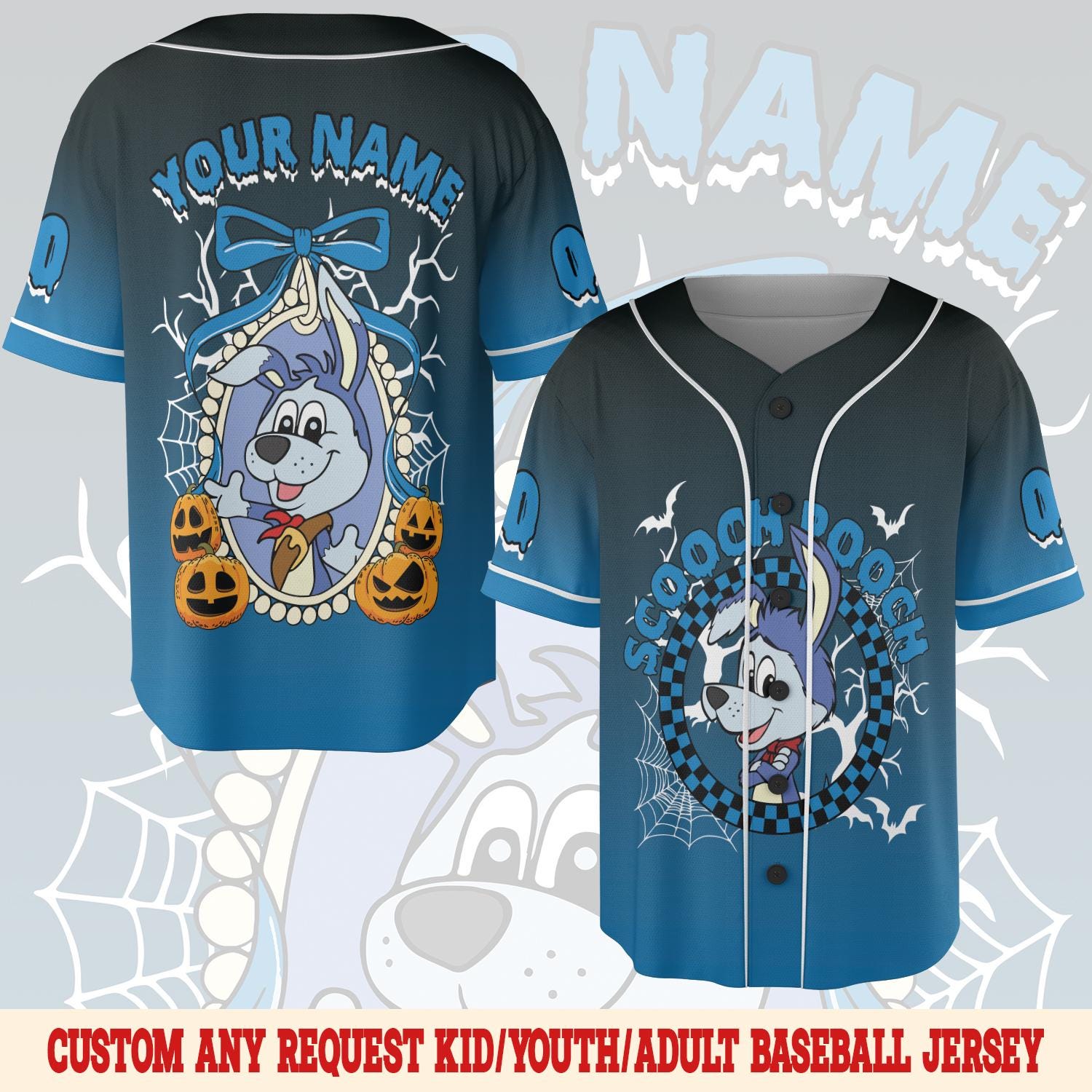 Discover Custom Go Dog Go Character Halloween Baseball Jersey, Go Dog Go Halloween Jersey