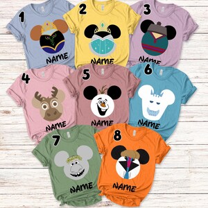 Frozen Disney Vacation Disney Group Shirt, Disney Matching Shirts, Disney Personalized Shirts, Disney Family Shirts SJZJ20
