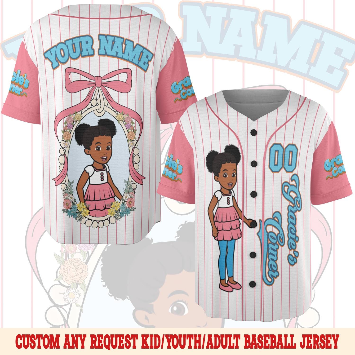 Discover Custom Gracie's Corner Baseball Jersey, Gracie's Corner Baseball Jersey