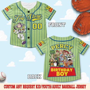 Custom Toy Story Baseball Jersey, Disney Toy Story Baseball Jersey, Disney Baseball Team Outfit, Toy Story Jersey Gift UNZC17-05