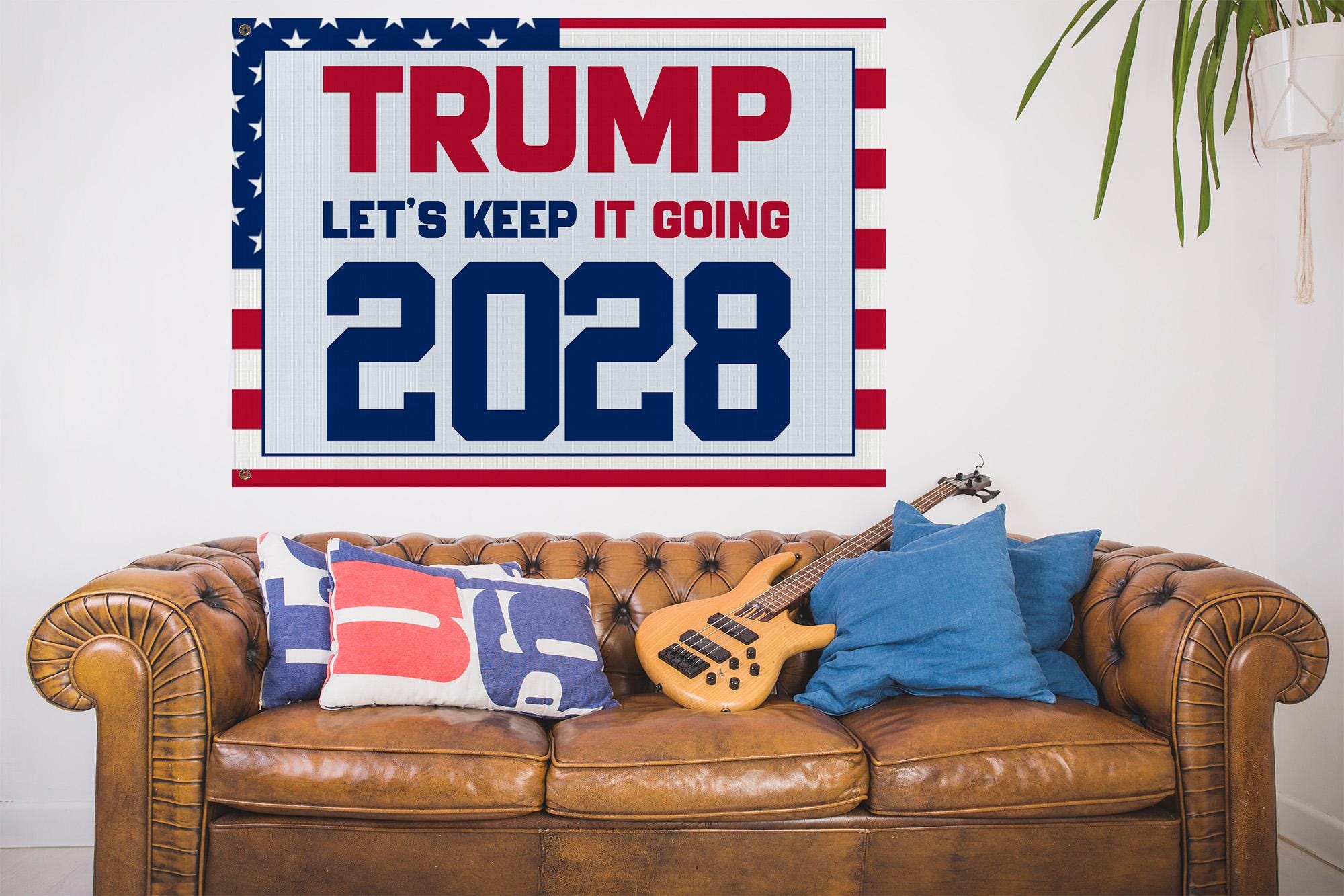 Trump-Flagge 2028 – 90 X 152 Cm, Wetterfest – Für Garten, Haus & Outdoor-Dekoration