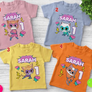 Superkitties CostumeShirt/Super Kitties Birthday Family Shirts/Hero Kitties Shirt/Custom Birthday Shirt/Super Kitties Birthday Shirt OHQ108