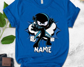 Ninja Kidz Birthday Shirt, Ninja Family Birthday shirts, Personalized Ninja Matching Family Shirt, Custom Ninja Shirt UMAB25