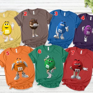 M&M Candies T Shirt, M And M Matching Family Shirt Group MM shirt halloween candy halloween costumes Halloween M M Family Costume UHANX07