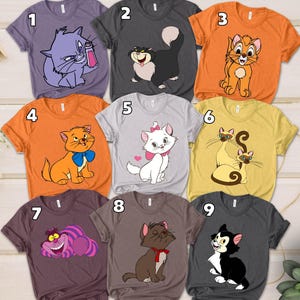 ★WAIKEI★ Aristocat Marie Banpal T-shirt Black YKBE06TS08-2 Marie Aristocats Merchandise