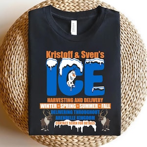 Disney Frozen Kristoff & Sven&#39;s Ice Harvesting And Delivery Shirt, Arendelle Kingdom, WDW Magic Kingdom Disneyland Family Vacation OHSX20