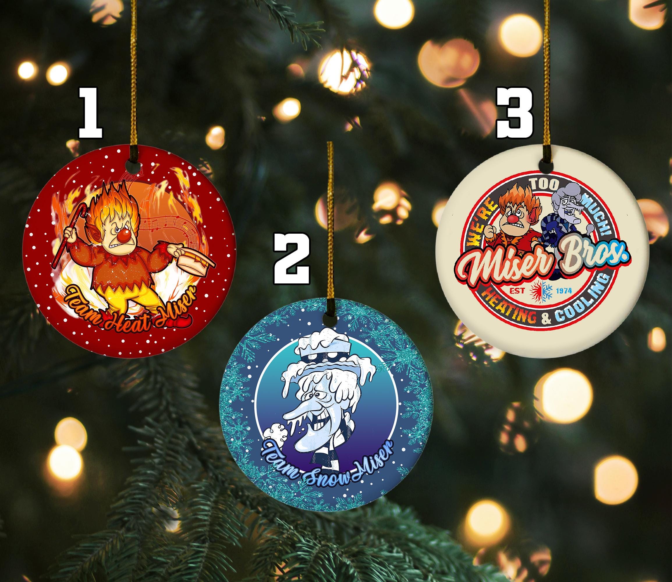 Heat and Snow Misers Brother Ornament, the Year Without Santa