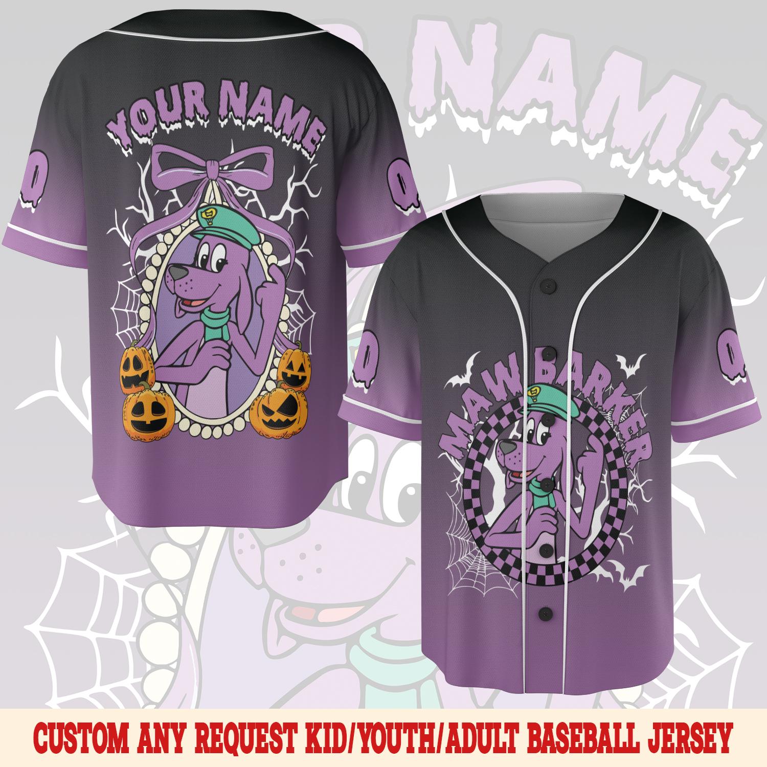 Discover Custom Go Dog Go Character Halloween Baseball Jersey, Go Dog Go Halloween Jersey