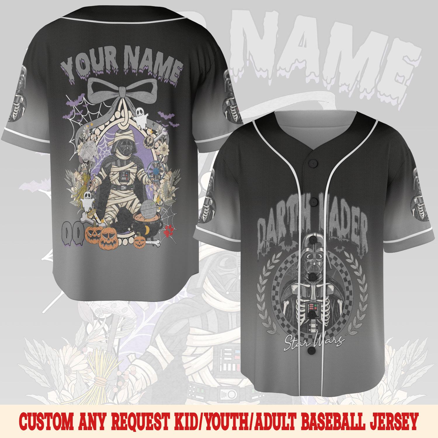 Discover Personalized Disney Star War Characters Halloween Baseball Jersey
