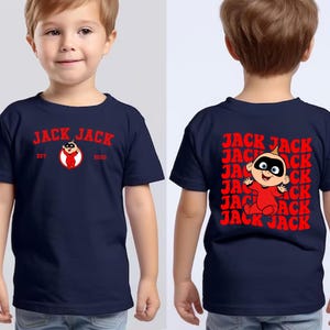 Disney Jack Jack Baby 2 Sided Shirt, Incredibles Kids Shirt, Disney Incredibles Baby Shirt, Incredibles Family Group, WDW Epcot Shirt UNWN15