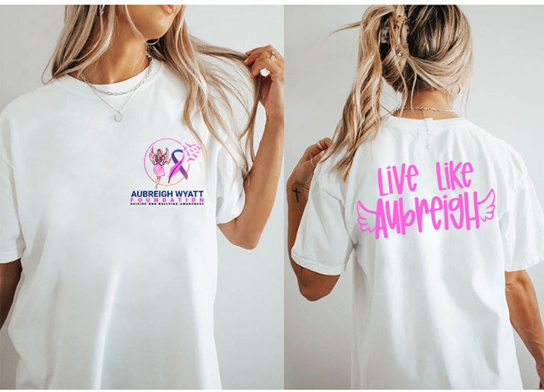 Aubreigh Wyatt Suicide and Bullying Awareness T Shirt Etsy