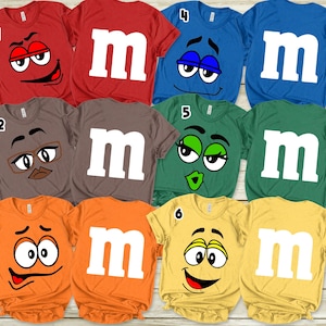 M&M Candies T Shirt Print on both side, M And M Matching Family, halloween candy halloween costumes Halloween M M Family Costume SE-13092204