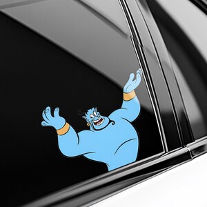 Aladdin Peeker Sticker, Disney Aladdin Peeking Vinyl Decal for Car, Laptop, Water Bottle, Waterproof Aladdin Sticker OHVO15