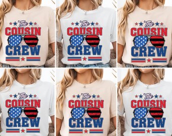 Cousin Crew 4th of July 2025 Shirt, Red White and Blue Cousin Crew Shirt, Matching Cousins, 4th Of July Shirt, Independence Day Shirt UNZZ08