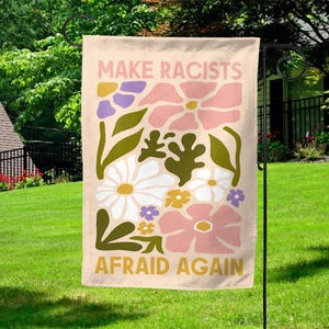 Subtle Anti Trump Garden Flag FDT Yard Sign Feminist Gift Anti Trump Banner Liberal Sign Funny Democrat Political Home Decor KDLC22