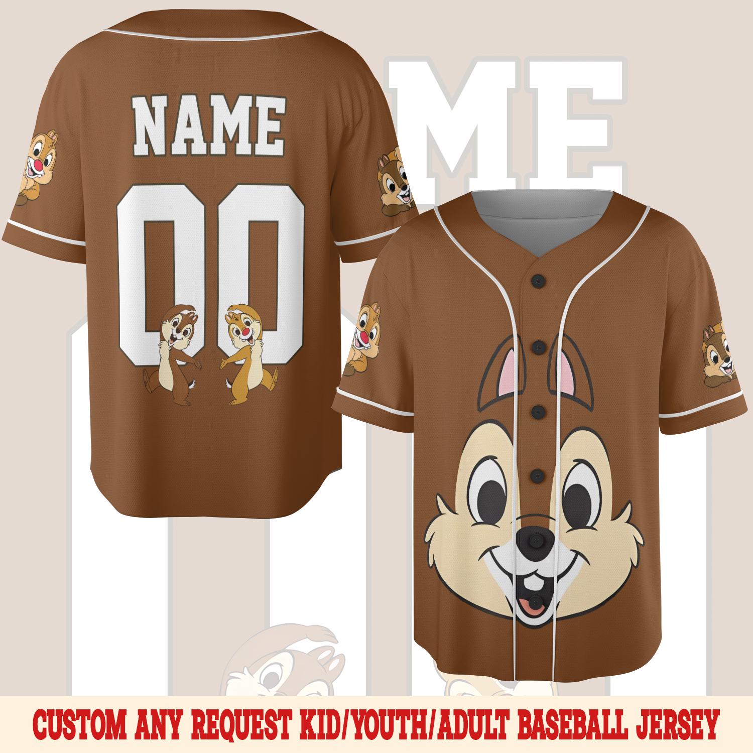 Discover Disney Chip N Dale Rescue Rangers Baseball Jersey, Chip And Dale Character