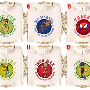 Spidey And His Amazing Friends Matching Group Shirt, Disney Comic, Spidey Birthday, Avengers Spidey Group Tees, Disneyland Tees UNY201