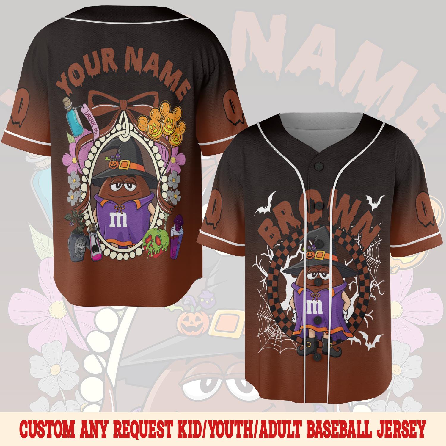 Discover Custom M&M Halloween Character Baseball Jersey, M And M Halloween Jersey
