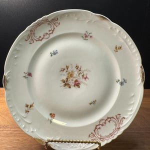 Vintage Porcelain Floral Plate Austria