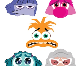 Inside Out 2 Printable Masks