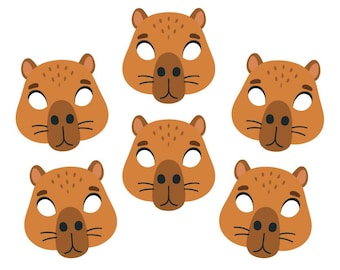 Printable Capybara Mask