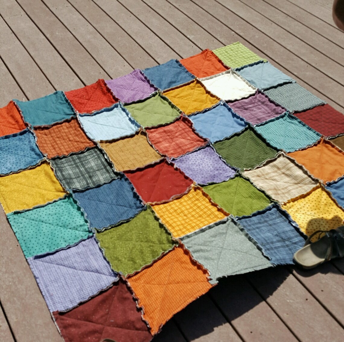 Precut 9 inch squares of batting for Rag Quilts Etsy