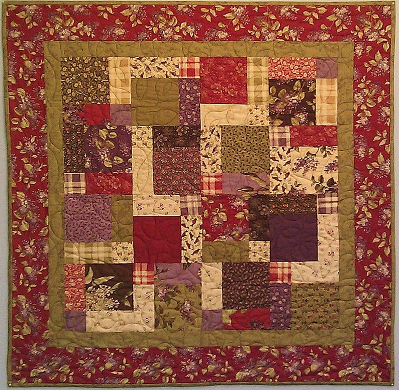 Quilt Pattern Quick Turn Around PDF Download Easy Etsy