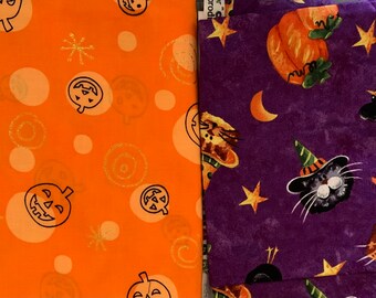 1.5 yards of Halloween Quilting Fabric