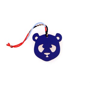 Epsom Leder Panda Taschenanhänger: Luxuriöses Taschen Accessoire