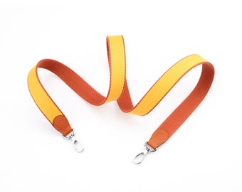 Bag strap in 25mm Bi-color canvas and Clemence calfskin,Handmade shoulder strap for Evelyne TPM