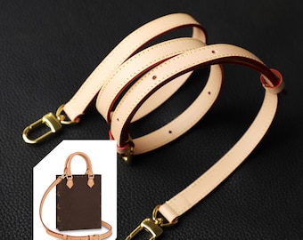 Alça transversal de couro vachetta de 1,5 cm de largura, alça de substituição em couro vachetta genuíno para bolsa Speedy Conversion Alma Neverfull Pochette.