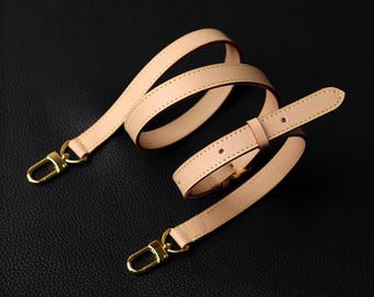 Vachetta Leather Adjustable Bag Strap: 1.5cm Width