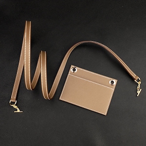 12 mm Schulterriemen mit einlage ändern die Brieftasche zu Schulter oder Crossbody / Epsom Constance Compact Wallet Schultergurt-Kit