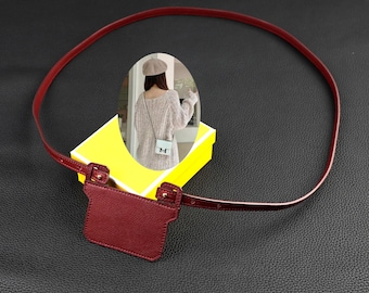 Evercolor Wallet strap,Evercolor leather insert and shoulder strap for Slim wallet,Roulis slim wallet,Constance Wallet ,Leather wallet strap