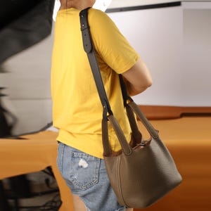 3.0cm width Epsom leather shoulder strap for Lindy bag,Evelyn PM bag,Picoton bag,Real leather Crossbody strap,adjustable Leather strap