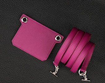 Evercolor T style Wallet strap,Evercolor leather insert and shoulder strap for Slim wallet,Roulis slim wallet,Constance Wallet Strap